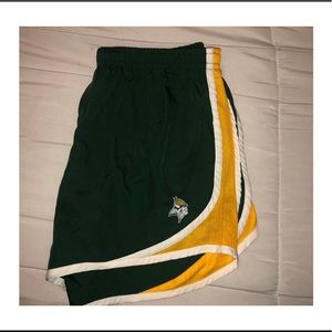 SOLD** vikings dri-fit shorts